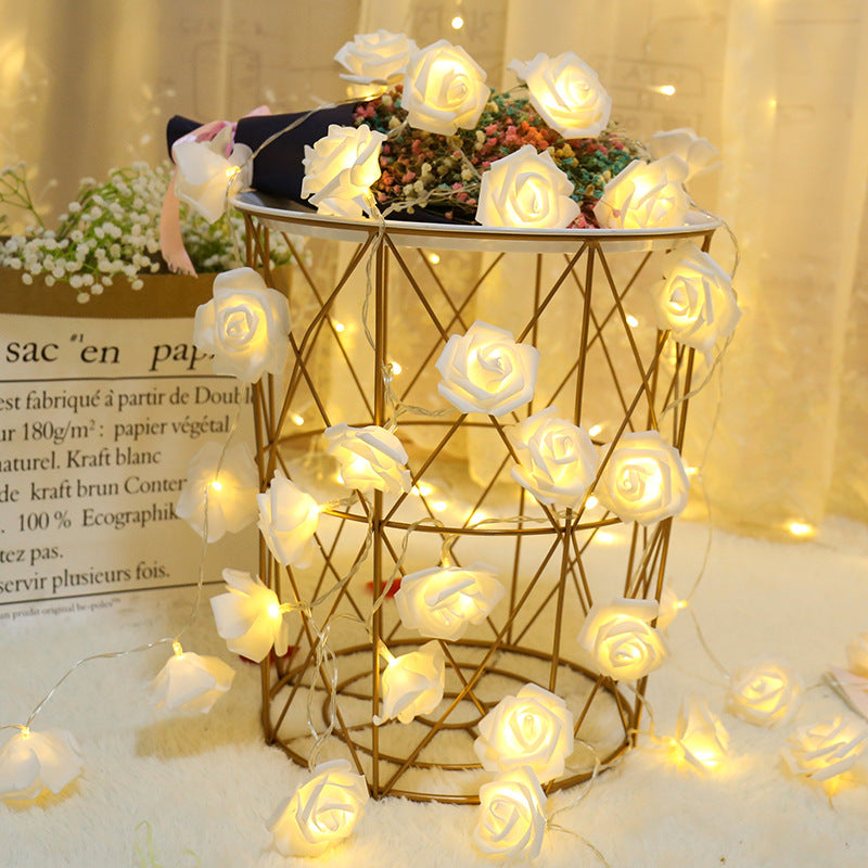 Warm White Rose Fairy Lights 3m