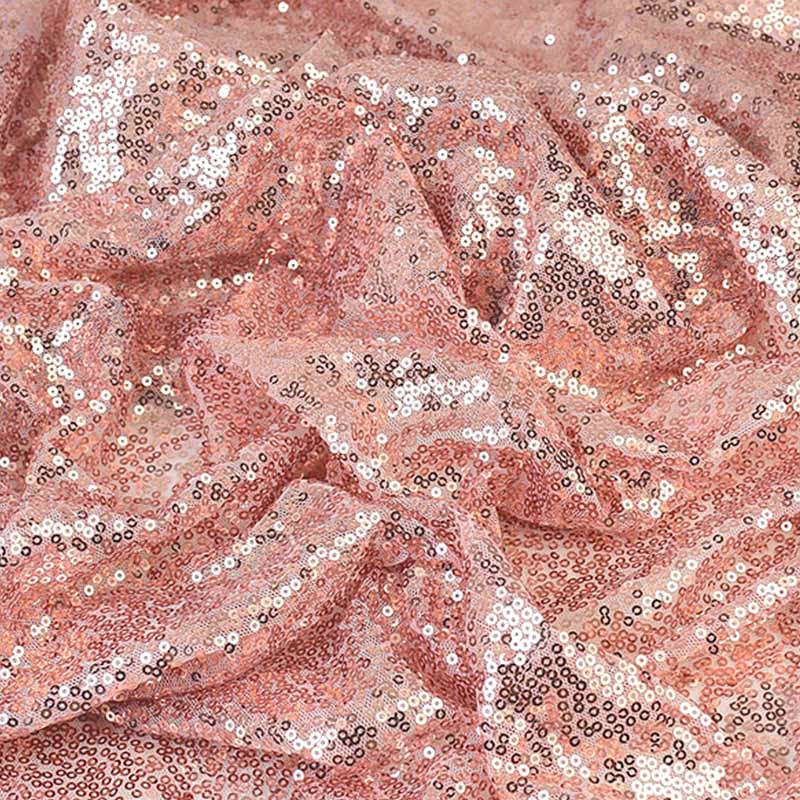 Rose Gold Sequin Table Cloth 180cm x 120cm