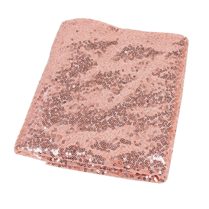 Rose Gold Sequin Table Cloth 180cm x 120cm