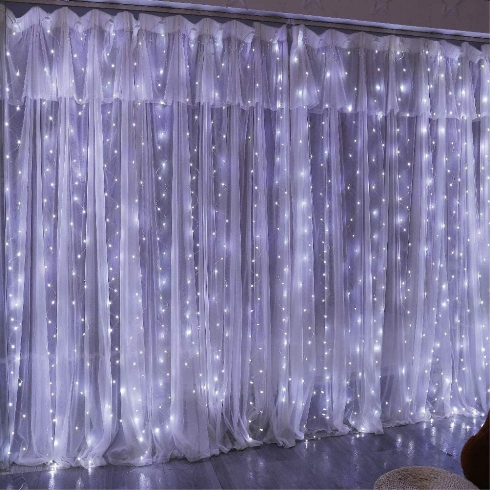 LED String Curtain Lights 3m x 3m