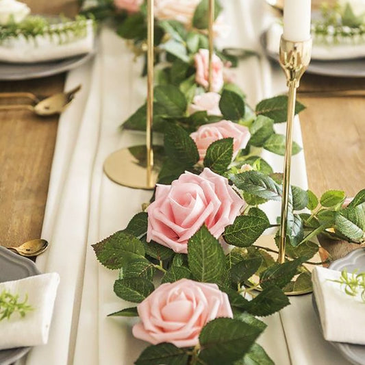 Pink Rose Ivy Garland