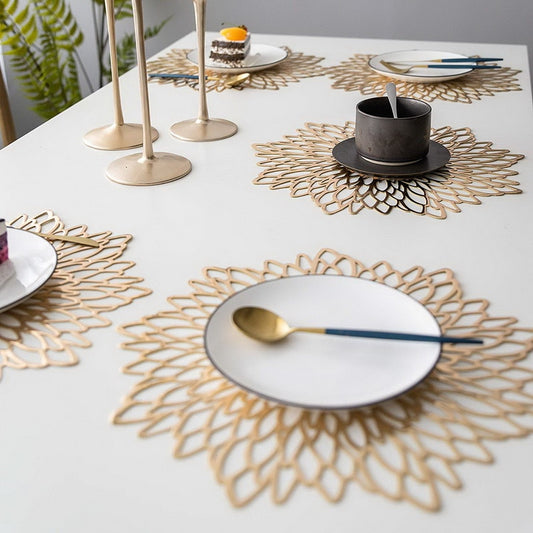 Golden Hibiscus Placemats Pack of 6