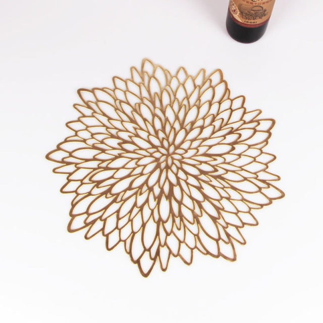 Golden Hibiscus Placemats Pack of 6