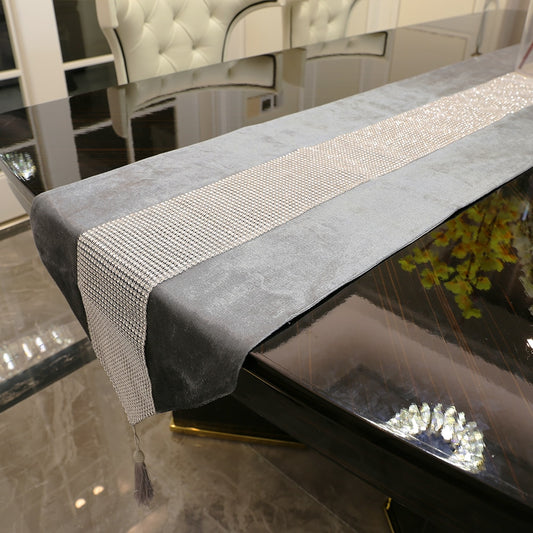 Elegant Rhinestone Table Runner